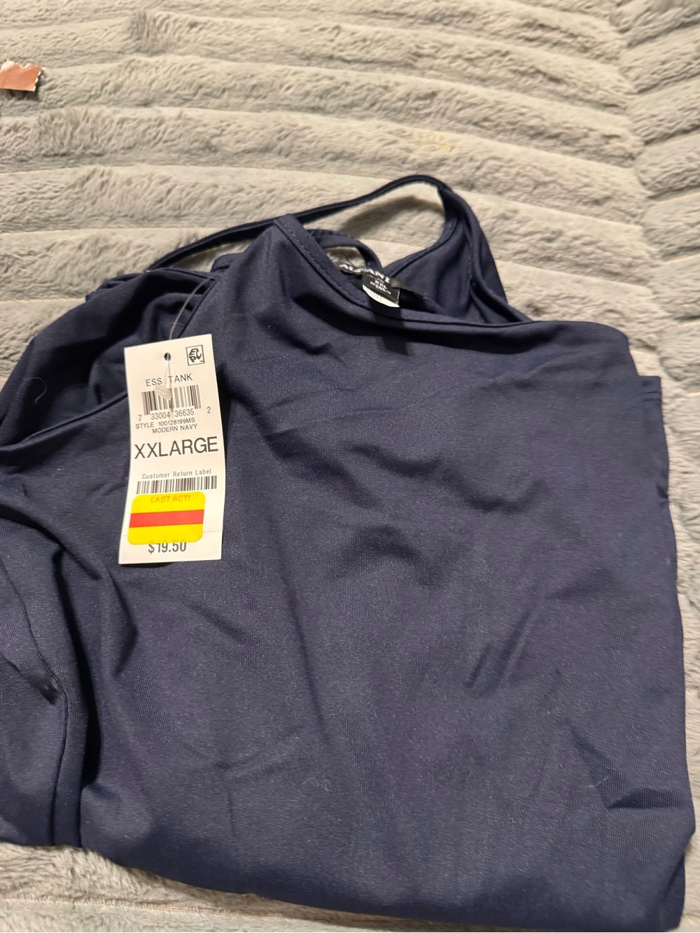 Alfani Navy Blue Tank Top XXL